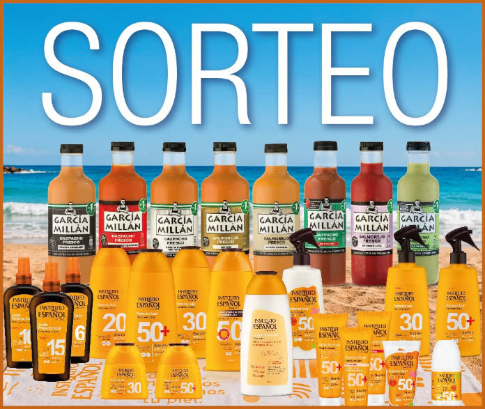 Instituto Español y García Millán sortean un lote de protección solar + gazpacho
